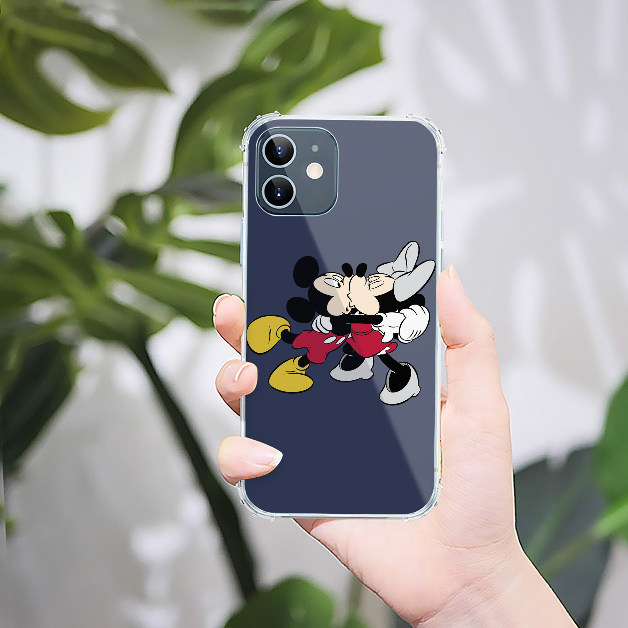 （画像用） ミッキーマウス Mickey Mouse 【iPhone 12シリーズ対応】透明スマホケース（クリアソフトケース）